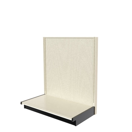 Lozier Gondola Single Sided Add-on, Platinum Off-White, 48W x 54H x 25D P455U-AD